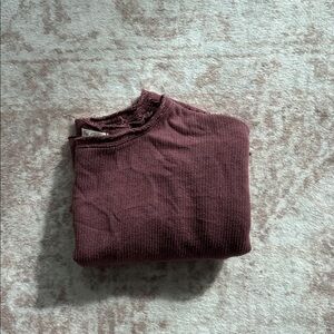 We The Free Maroon Knit Shirt